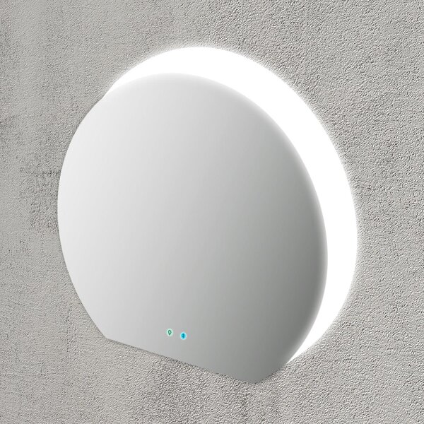 Specchio con illuminazione integrata bagno ovale Bluetooth + Touch L 109 x H 100 cm