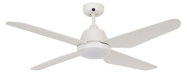 Ventilatore da soffitto LED Aria, bianco, silenzioso, 122 cm - Beacon Beacon Lighting, Aria, Bianco, Soggiorno, Plastica, Moderno