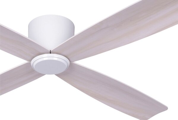 Ventilatore da soffitto Fraser bianco/rovere DC silenzioso Ø 132 cm - Beacon Beacon Lighting, Fraser, Legno, Soggiorno, Legno, Moderno