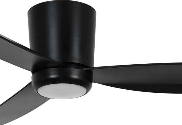 Ventilatore da soffitto Array con luce, nero, 137 cm, silenzioso, Beacon Beacon Lighting, Array, dimmerabile, Nero, Soggiorno, Plastica, Moderno