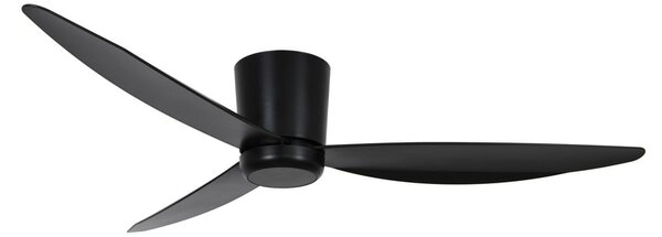 Ventilatore da soffitto Array con luce, nero, 137 cm, silenzioso, Beacon Beacon Lighting, Array, dimmerabile, Nero, Soggiorno, Plastica, Moderno