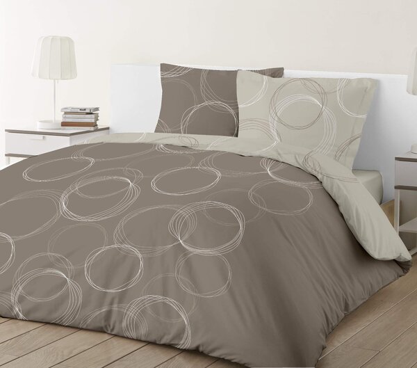Omgoods - Set di lenzuola con copripiumino e federe in 100% cotone