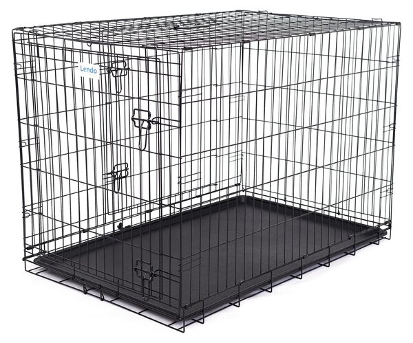Trasportino pieghevole per cani con vaschetta inferiore e maniglia