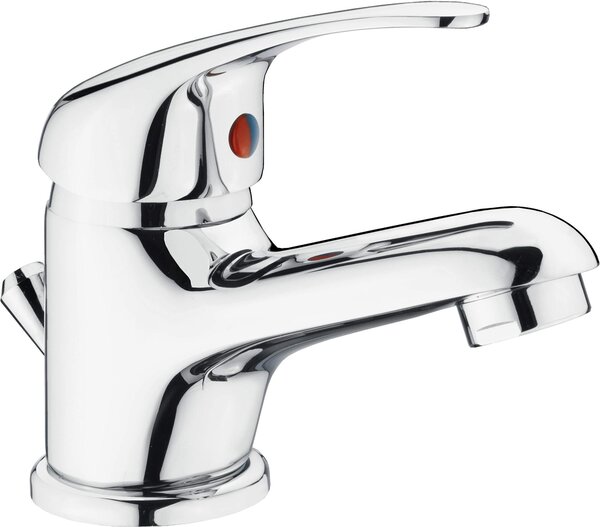 Miscelatore monocomando per lavabo con finitura cromata