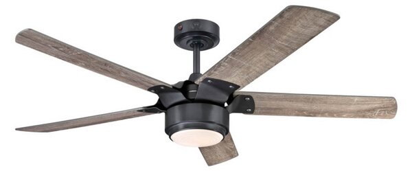 Ventilatore da soffitto LED Morris, in legno, silenzioso - Westinghouse Westinghouse, Morris, dimmerabile, Legno, Soggiorno, Legno