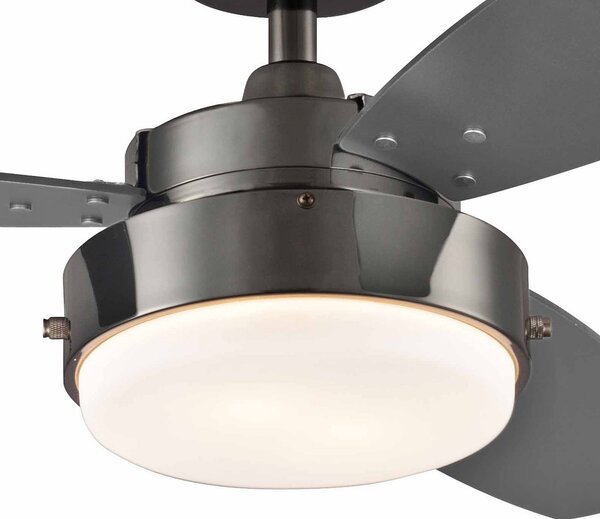 Ventilatore da soffitto Alloy con luce, nero, silenzioso, Westinghouse Westinghouse, ALLOY, Nero, Soggiorno, Metallo, Moderno