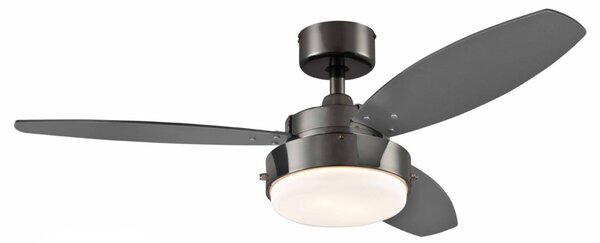 Ventilatore da soffitto Alloy con luce, nero, silenzioso, Westinghouse Westinghouse, ALLOY, Nero, Soggiorno, Metallo, Moderno