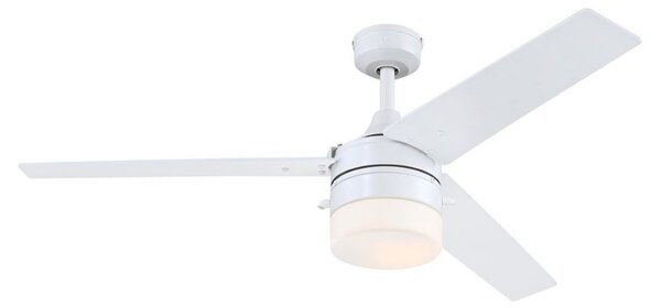 7316640 Ventilatore da soffitto con luce, bianco/betulla, IP44, Westinghouse Westinghouse, 7316640, Bianco, Soggiorno, Plastica, Moderno