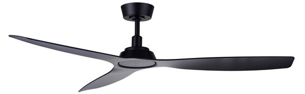Ventilatore da soffitto Moto, nero, Ø 132 cm, silenzioso - Beacon Beacon Lighting, Moto, Nero, Soggiorno, Plastica, Moderno