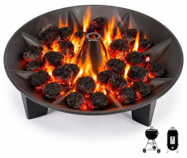 Omgoods - Contenitore per carbone per barbecue Weber - Utilizzo efficiente del carbone