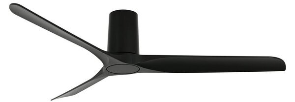 Ventilatore da soffitto Londo nero con motore a corrente continua, 132 cm, Beacon Lighting, Londo, Nero, Soggiorno, Plastica, Moderno