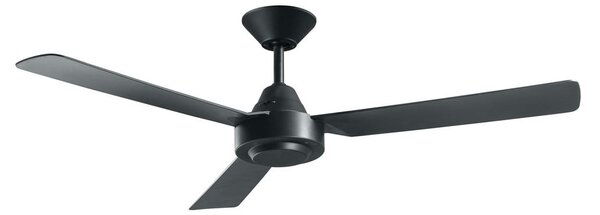 Ventilatore da soffitto Bayside Calypso nero 122 cm, silenzioso, Beacon Beacon Lighting, Bayside Calypso, Nero, Soggiorno, Plastica, Moderno