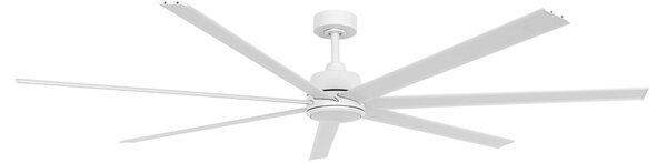 Ventilatore da soffitto Atlanta con luce, bianco, DC, silenzioso - Beacon Beacon Lighting, Atlanta, dimmerabile, Bianco, Soggiorno, Alluminio, Moderno