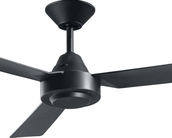 Ventilatore da soffitto Bayside Calypso nero 122 cm, silenzioso, Beacon Beacon Lighting, Bayside Calypso, Nero, Soggiorno, Plastica, Moderno