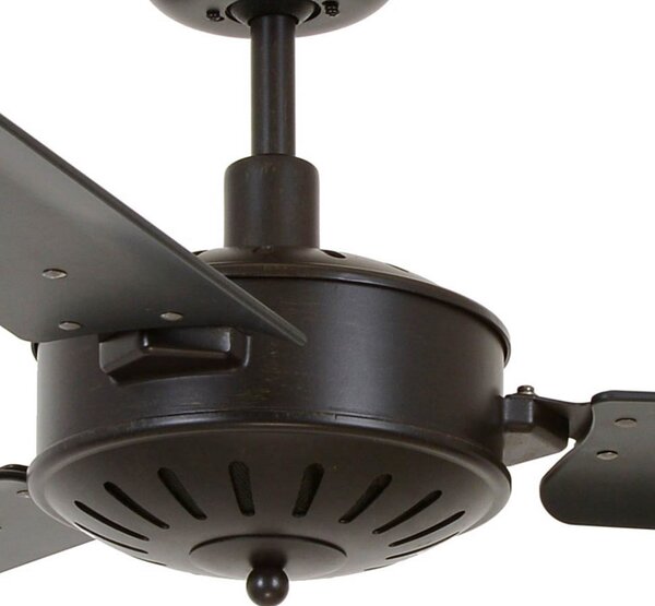 Ventilatore da soffitto Airfusion Carolina, nero, silenzioso - Beacon Beacon Lighting, Airfusion Carolina, Nero, Soggiorno, Plastica, Moderno