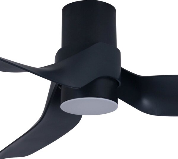 Ventilatore da soffitto Nautica con luce, nero, silenzioso - Beacon Beacon Lighting, Nautica, dimmerabile, Nero, Soggiorno, Plastica, Moderno