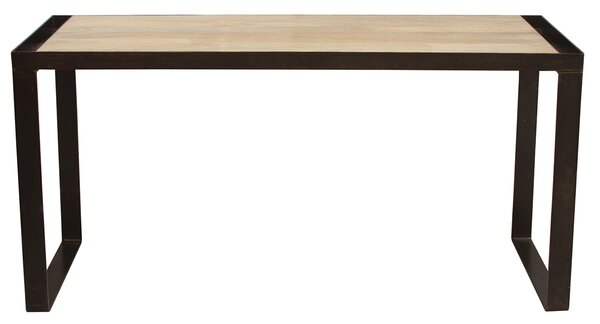 Scrivania design industriale legno massiccio L156 cm INDUSTRIA
