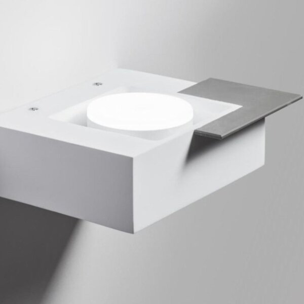 Applique moderno sforzin milet t472 gx53 led monoemissione gesso - Sforzin Illuminazione
