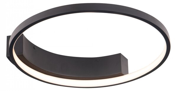 Lampada da soffitto a LED VELVET 25W 3000K 1500lm in alluminio nero, dimensioni: 8x40x40 cm, IP20, Maxlight