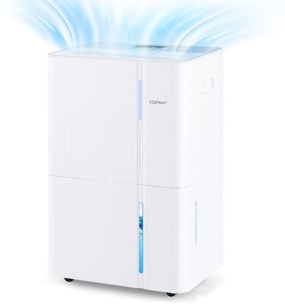 Costway Deumidificatore 40 L/giorno per casa con 3 modalità, Deumidificatore a risparmio energetico per bagno