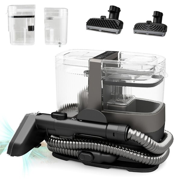 Costway Pulitore portatile da 1800W con vapore e sterilizzazione, Macchina per pulizia dei tappeti per pulizia con accessori