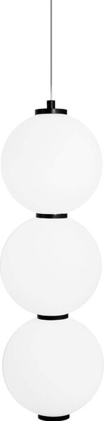 Lampada a sospensione LED TAMA bianco e nero 23W, bianco caldo 1840 lm, metallo, dimensioni: 180x16x16 cm, IP20, Maxlight