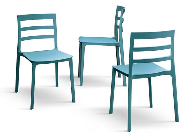 Mobili 2g - set 4 sedie design moderne polipropilene 45x45x80