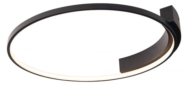 Lampada da soffitto a LED VELVET 38W 3000K 2280lm in alluminio nero, dimensioni: 8x60x60 cm, IP20, Maxlight