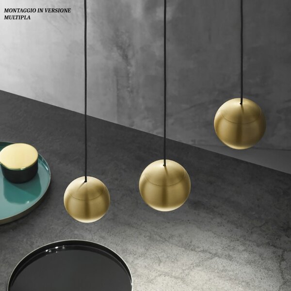 Lampada soffitto incasso led gea luce guya si oro sospensione classica - Gea Luce