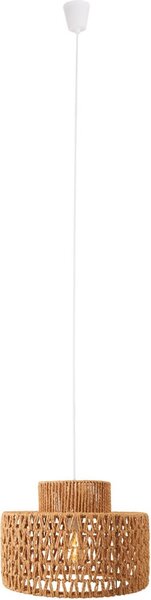 Lampada a sospensione RAFFLE bianca 1xE27x15W in carta, dimensioni: 165x40x40 cm, IP20, Maxlight