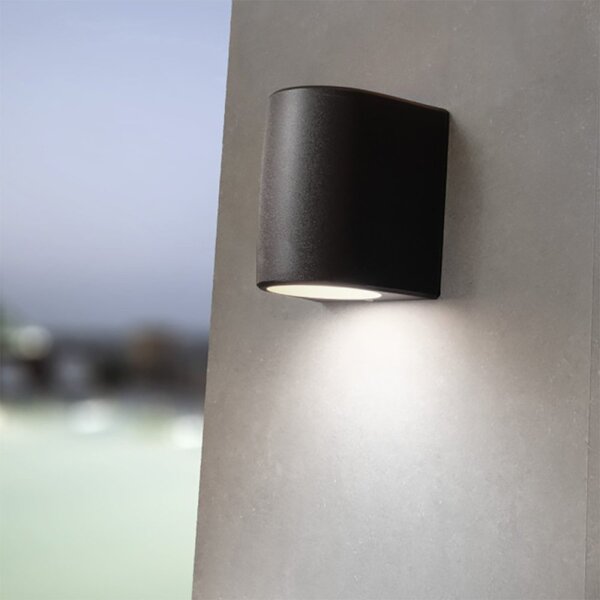 Applique esterno monoemissione top light aosta ag1 ne gx53 led cct ip55 resina - Top Light