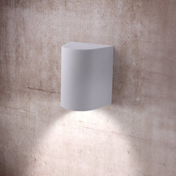 Applique esterno monoemissione top light aosta ag1 bi gx53 led cct ip55 resina - Top Light