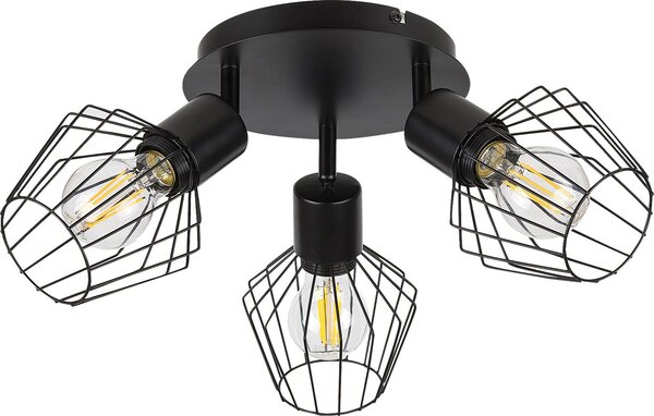 Faretto da soffitto nero E27 3x40W Belano 3536 Rabalux