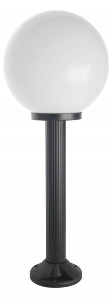 Lampada da giardino 80 cm sfera bianca o fumé 30 cm 1xE27 nero IP43 SU-MA Kule K 5002/3/K 300