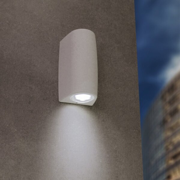 Applique esterno monoemissione top light aosta ap1 bi gu10 led resina - Top Light