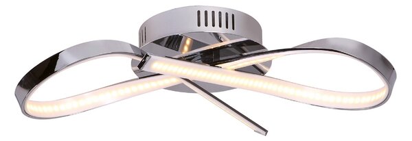 Lampada da soffitto moderna decorativa cromata INFINITY LED 14W C0099 Maxlight