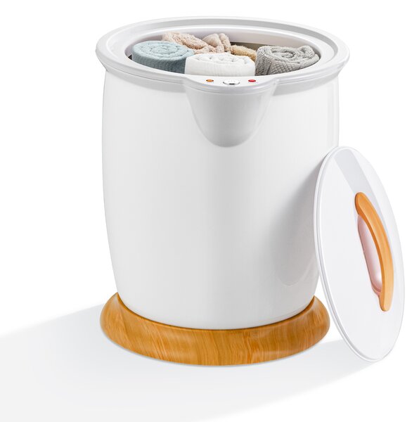 Costway Scalda asciugamani a secchio portatile con spegnimento automatico, Scalda asciugamani grande capacità 20L Bianco