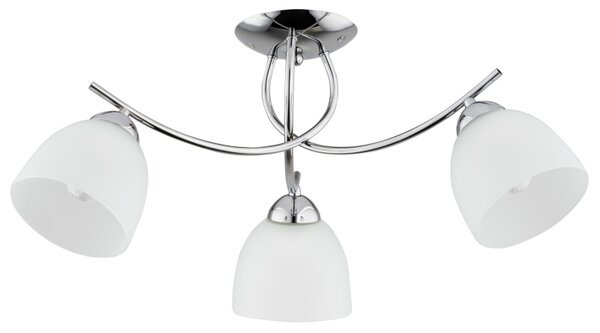 Lampada da soffitto MARISA cromata 3xE27x15W in metallo, dimensioni: 27x63x63 cm, IP20, Alfa