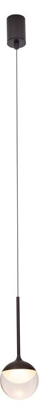 Lampada a sospensione LED ZOOM nera 6W, bianco caldo, 420 lm, metallo, dimensioni: 200x10x10 cm, IP44, Maxlight