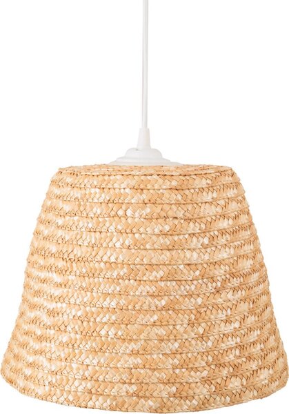Lampada a sospensione POT bianca 1xE27x15W in vimini / rattan / paglia, dimensioni: 165x30x30 cm, IP20, Maxlight