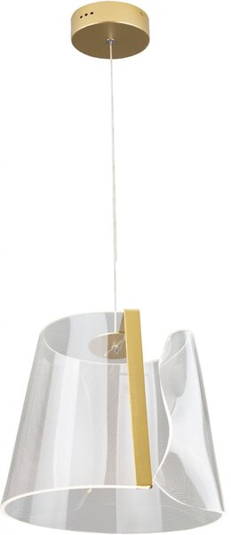 Lampada a sospensione LED SEDA dorata 8W, bianco caldo, 480 lm, metallo, dimensioni: 145x31x31 cm, IP20, Maxlight