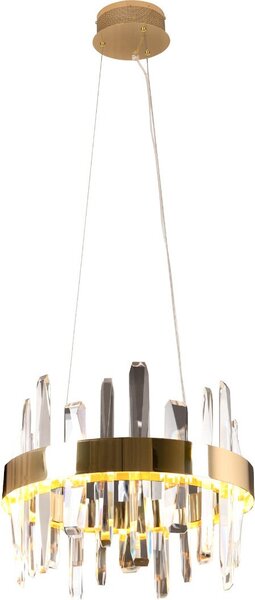 Lampadario a LED PRINCE dorato 21 W, bianco caldo, 1260 lm, metallo, dimensioni: 150 x 40 x 40 cm, IP20, Maxlight