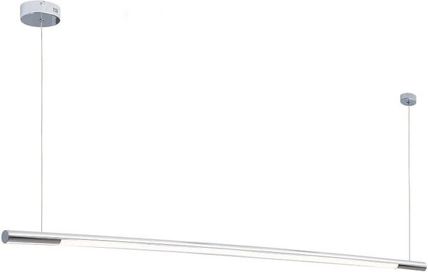 Lampadario a LED ORGANIC cromato 26W, bianco caldo, 2210 lm, metallo, dimensioni: 150x150x2 cm, IP20, Maxlight