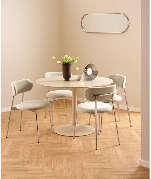 Sedia da pranzo color crema Lyric – Actona