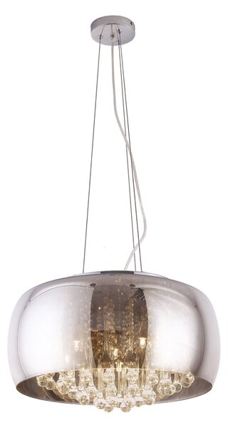 Lampadario MOONLIGHT cromato 6xG9x40W in vetro, dimensioni: 145x50x50 cm, IP20, Maxlight