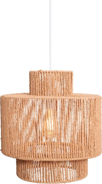 Lampada a sospensione LABRIZ bianca 1xE27x15W in carta, dimensioni: 165x35x35 cm, IP20, Maxlight