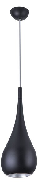 Lampada a sospensione DROP nera 1xE27x40W in metallo, dimensioni: 120x20x20 cm, IP20, Maxlight