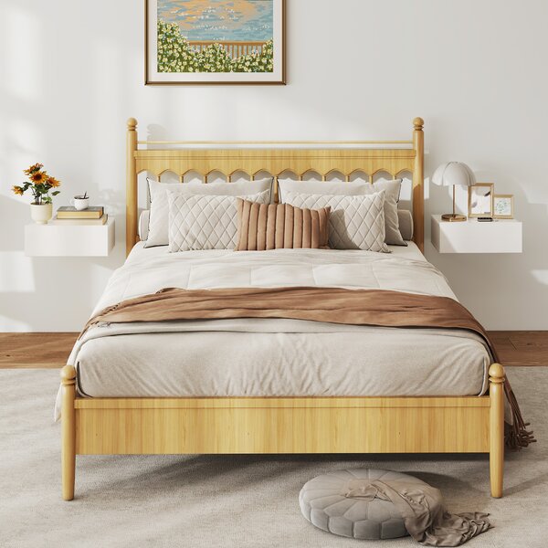 HOMCOM Set di 2 Comodini Sospesi con 1 Cassetto Montati a Parete Stile Moderno per Camera da Letto 40x30x15 cm Bianco | Aosom Italy