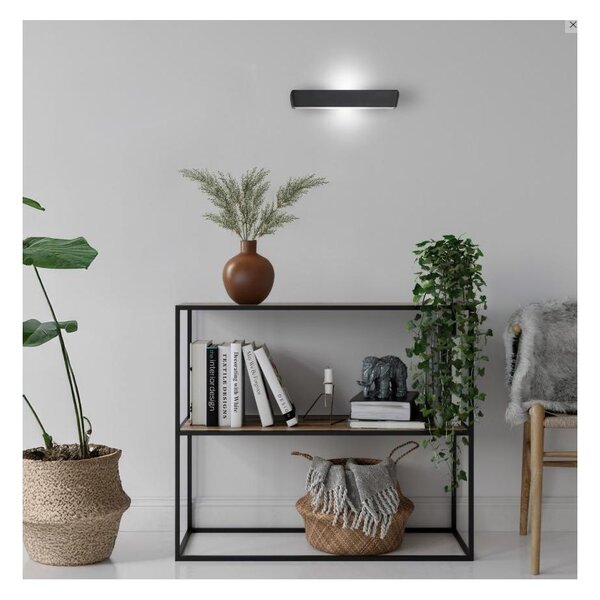 HANTERA LAMPADA DA PARETE LED 24W DIMMERABILE LUCE CCT BIEMISSIONE LUNGHEZZA CM 30 ALLUMINIO 7 COLORI MODERNA