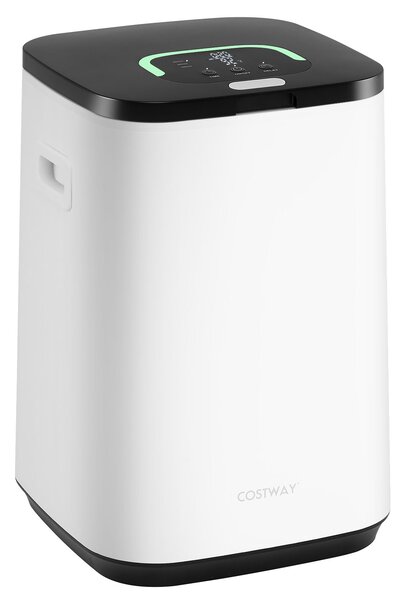 Costway Scaldasalviette secchio 23l luce timer 24h riscaldamento 20/40/60min, Scaldasalviette spegnimento auto 3 asciugamani Bianco